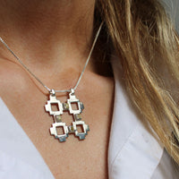 One of a Kind: (No. 13) Bespoke Carthenni Silver Pendant with Natural Yellow Diamonds