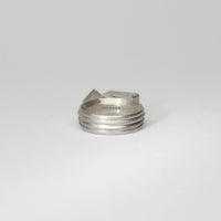 Rectangle aquamarine silver ring by Chris Boland
