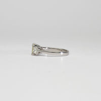 18ct white gold ring with yellow diamond and diamonds by Duncan Eves