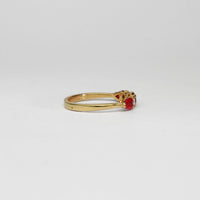18ct gold ring with rubies and diamonds by Duncan Eves