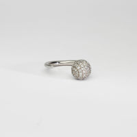 Comet ring 18ct white gold with diamonds by Duncan Eves