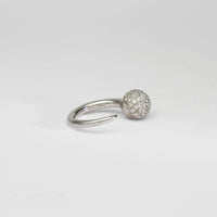Comet ring 18ct white gold with diamonds by Duncan Eves