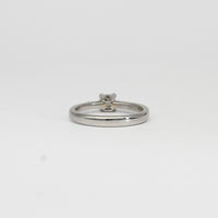 Platinum solitaire princess cut diamond ring by Duncan Eves