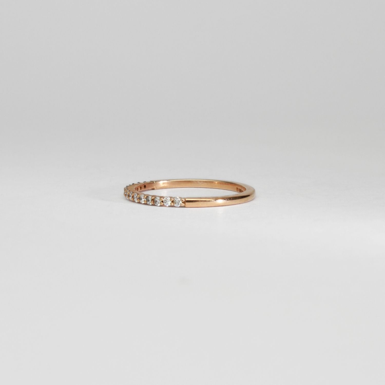18ct rose gold diamond ring by Duncan Eves
