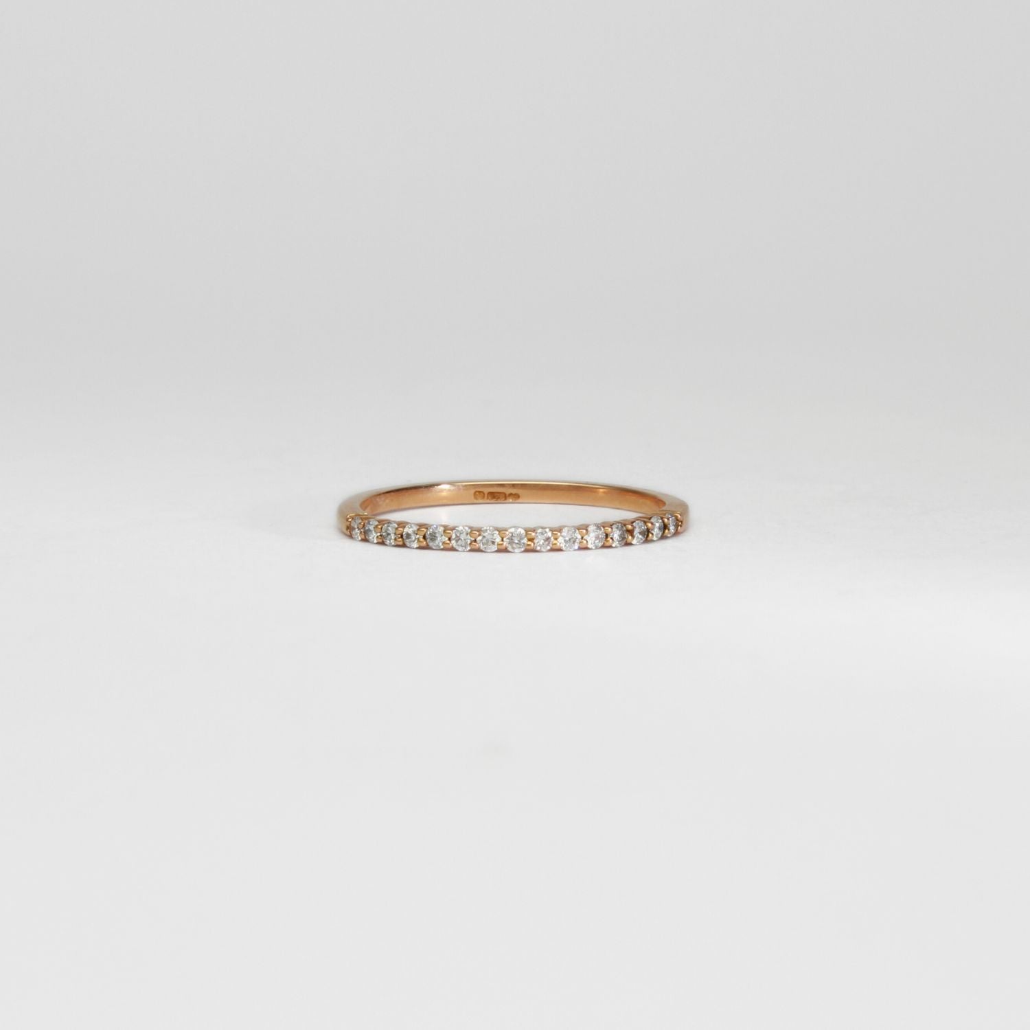 18ct rose gold diamond ring by Duncan Eves