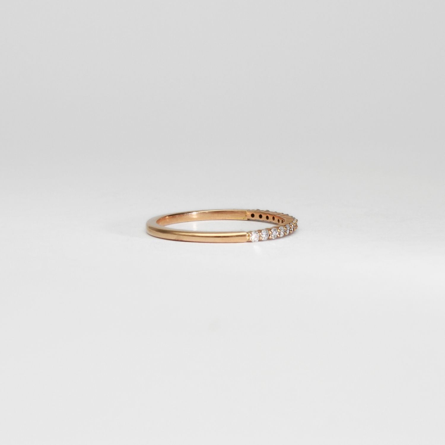 18ct rose gold diamond ring by Duncan Eves