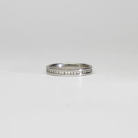 18ct white gold full eternity ring with diamonds by Duncan Eves