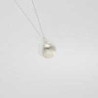 Clam Shell silver pendant by Kate Wimbush