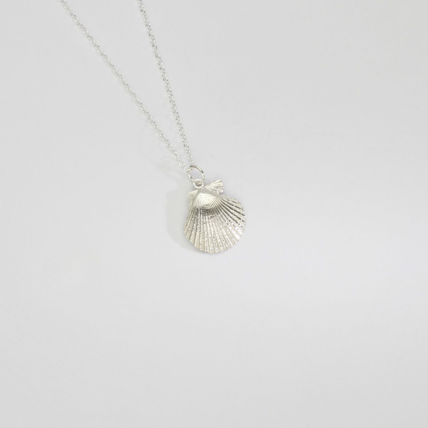 Clam Shell silver pendant by Kate Wimbush