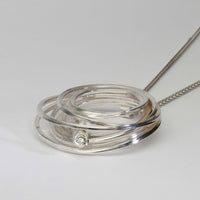 One of a Kind: (No 4.) Solitaire Necklace with Round Brilliant Cut Diamond