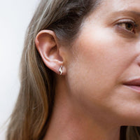 Glissando: 9ct Rose Gold Stud Earrings - Mari Thomas Jewellery