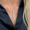One-of-a-Kind: (No.3) Bespoke Cofio Pendant in Silver with Emerald Cut Diamond