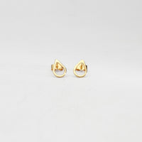9ct gold tiny raindrop studs by Kate Wimbush