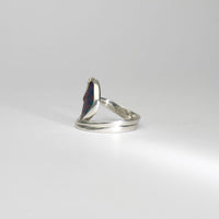 Niobium, silver & gold ring by Brian Eburah