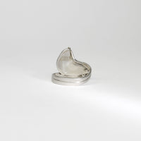 Niobium, silver & gold ring by Brian Eburah
