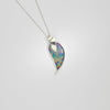 Pendant - feather titanium & silver pendant by Brian Eburah