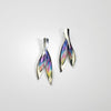 Earrings - Niobium & silver stud earrings by Brian Eburah