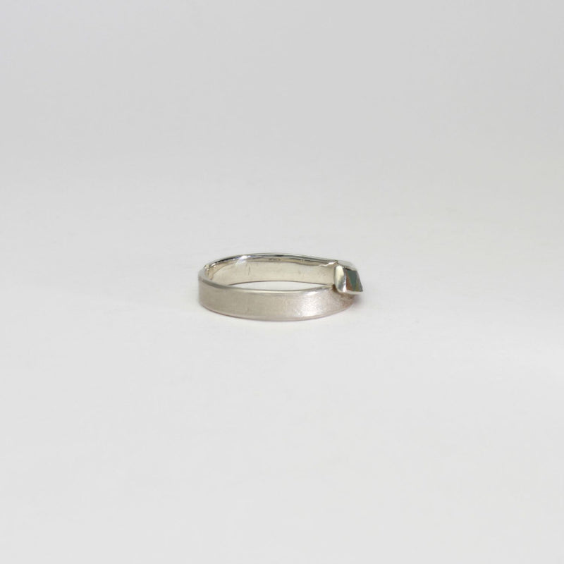 Ring - niobium & silver ring by Brian Eburah
