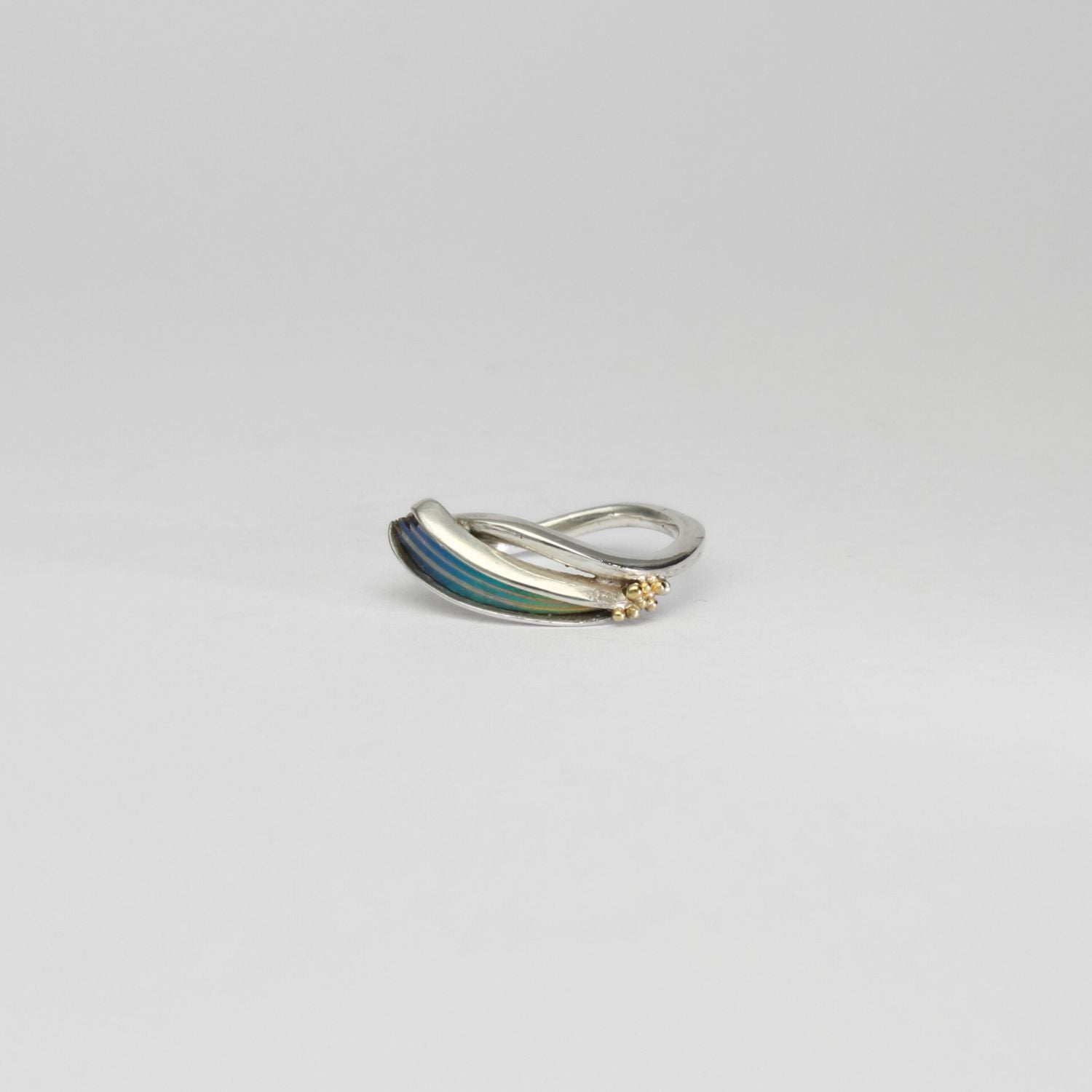 Rings - niobium & silver ring by Brian Eburah
