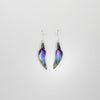 Earrings - niobium & silver hook earrings by Brian Eburah