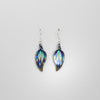Earrings - niobium & silver hook earrings by Brian Eburah