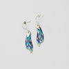 Earrings - niobium & silver hook earrings by Brian Eburah