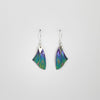 Earrings - niobium & silver hook earrings by Brian Eburah