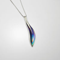Pendant - Niobium & silver pendant by Brian Eburah