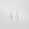Blue topaz silver hook earrings by Bea Jareno