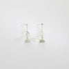 Green amethyst silver hook earrings by Bea Jareno