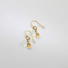 Citrine silver 24kt gold plated hook earrings by Bea Jareno