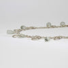 Green amethyst kinetic silver necklace by Bea Jareno