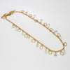 Green amethyst kinetic silver 24kt gold plated necklace by Bea Jareno