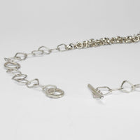 Large amethsyt gemstone silver necklace by Bea Jareno