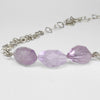 Large amethsyt gemstone silver necklace by Bea Jareno