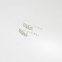 Sandbar silver earrings by Blae Maddrell