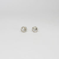 Silver coral studs by Blae Maddrell