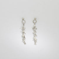 Silver kelp earrings by Blae Maddrell