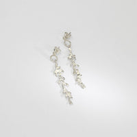 Silver kelp earrings by Blae Maddrell
