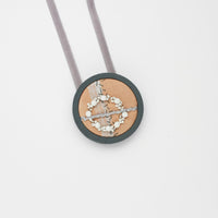 Necklace - small beaded glass beads with seeding by Beatrice Mayfield