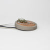 Necklace - small beaded glass beads with seeding in silk by Beatrice Mayfield