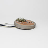Necklace - small beaded glass beads with seeding in silk by Beatrice Mayfield