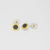 Sunflower silver & gold plated cufflinks by Charmian Ottaway