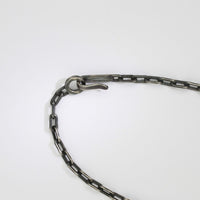 Rutile quartz & zircon black silver pendant by Chris Boland
