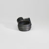 Round aquamarine black silver ring by Chris Boland