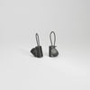 Black silver hook earrings by Chris Boland