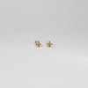 Yellow sapphire silver studs by Chris Boland