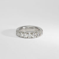 Chunky silver ring  with CZ's by Charmian Ottaway