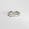 Chunky silver ring  with CZ's by Charmian Ottaway
