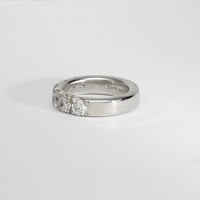 Chunky silver ring  with CZ's by Charmian Ottaway